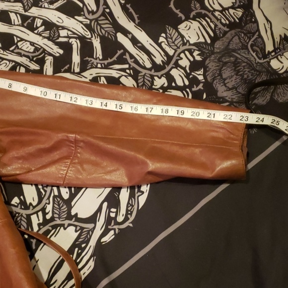 Vintage Long Leather Coat - Picture 8 of 8